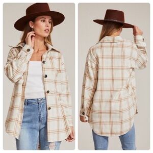 🍁New Fall🍁Plaid Button Down Shacket